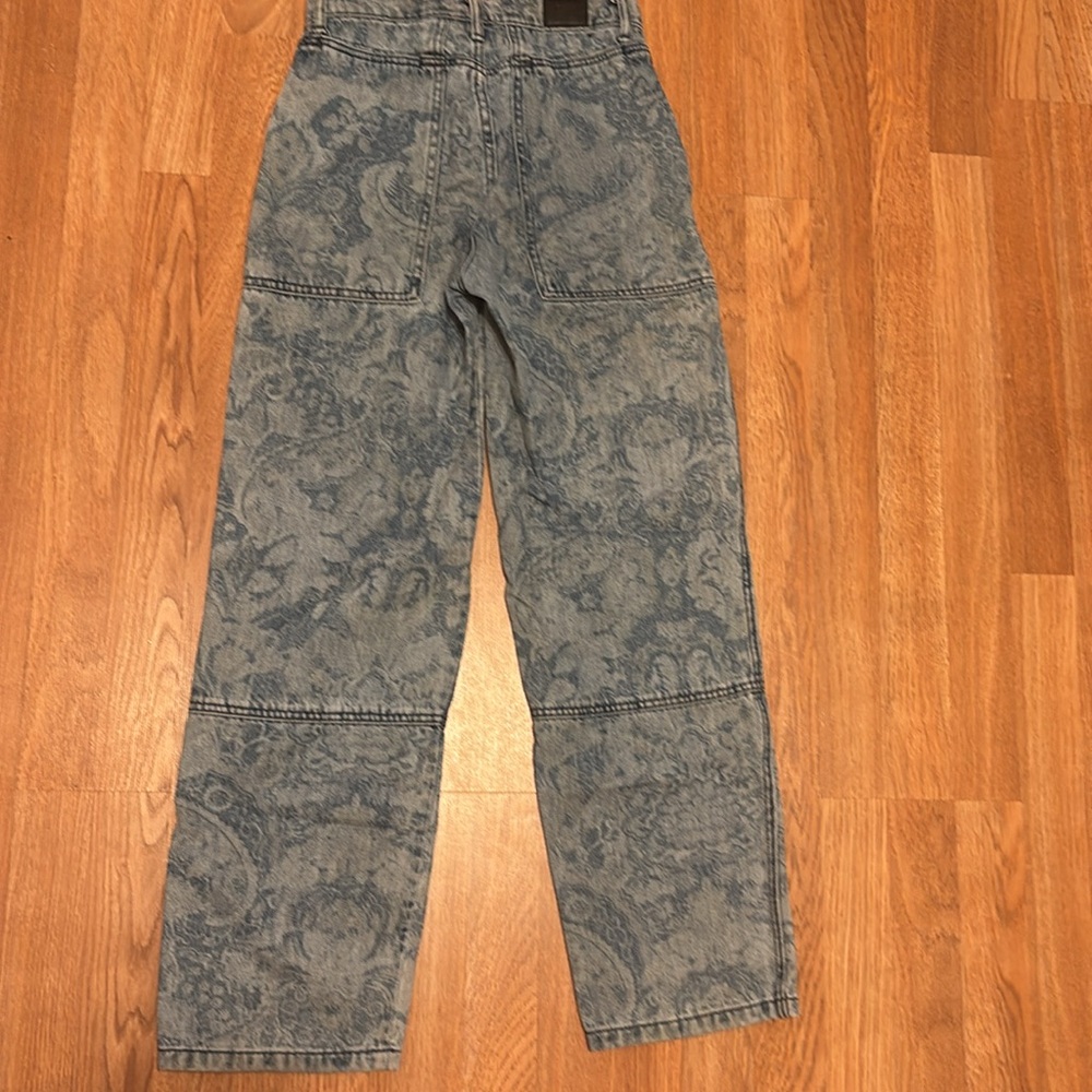 BDG for Urban Outfitters Floral Patterned Cargo Denim Jeans - Picture 8 of 9